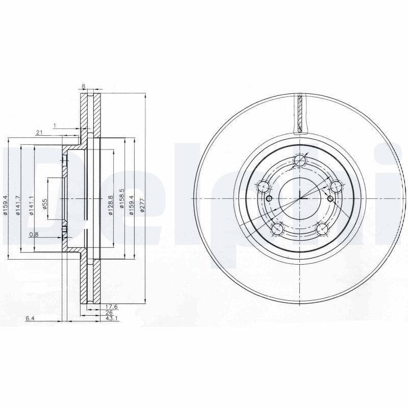Disc frana DELPHI BG3913