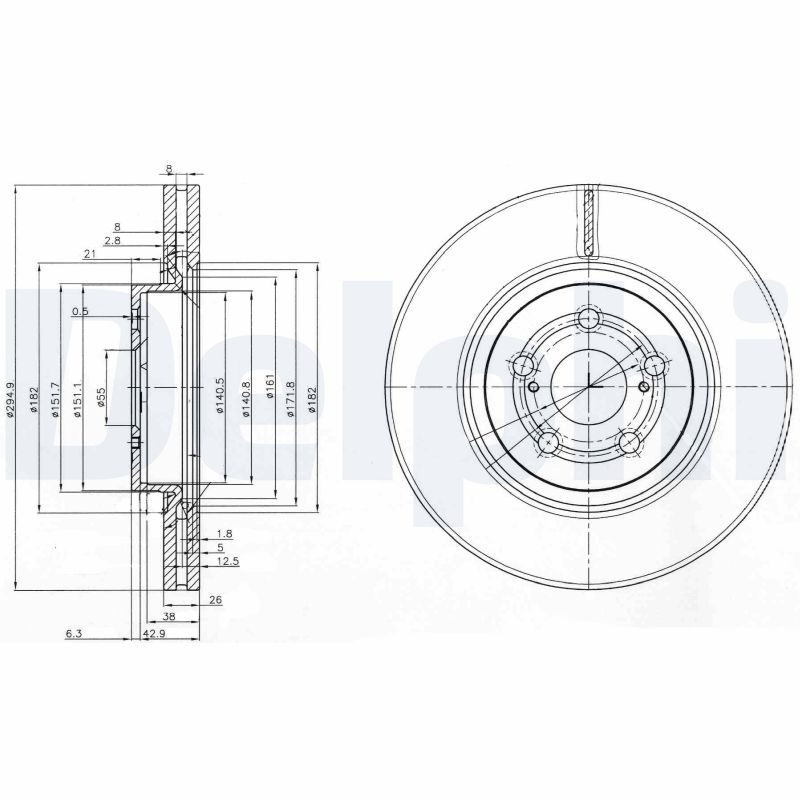 Disc frana DELPHI BG3914
