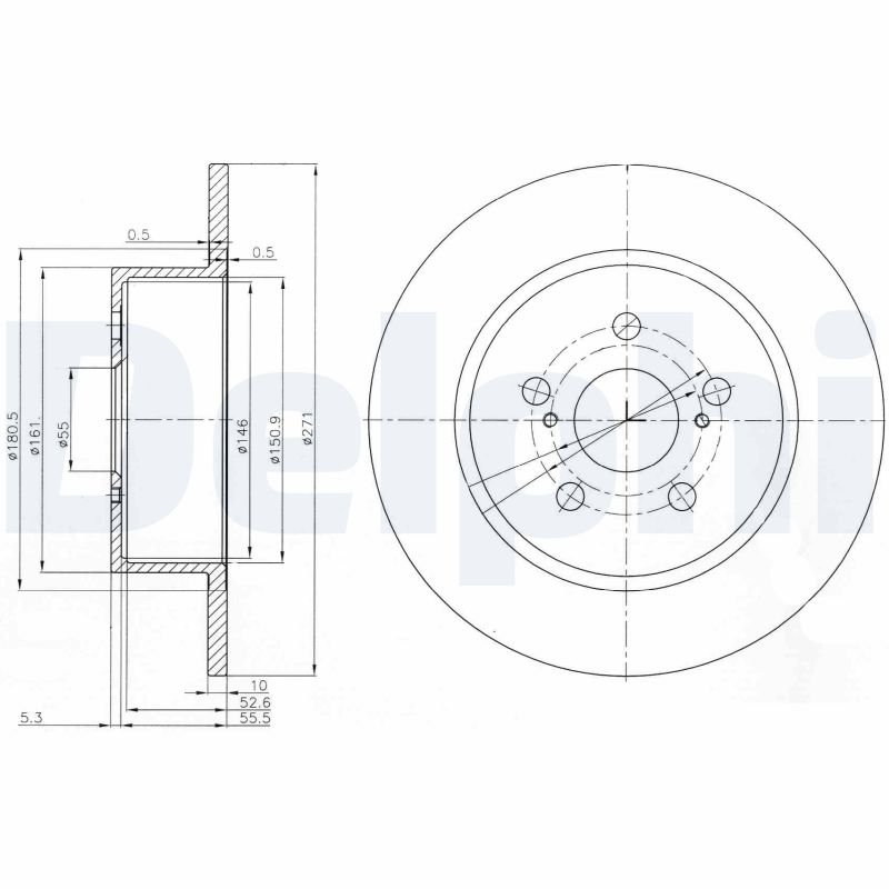 Disc frana DELPHI BG3922