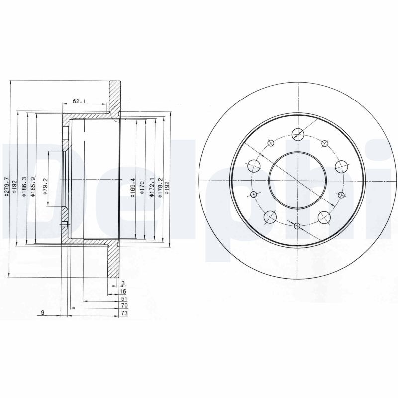 Disc frana DELPHI BG3923