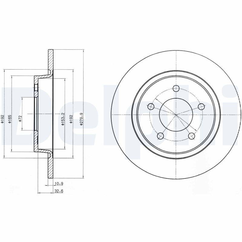 Disc frana DELPHI BG3930