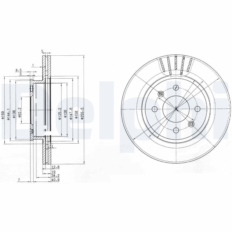Disc frana DELPHI BG3934