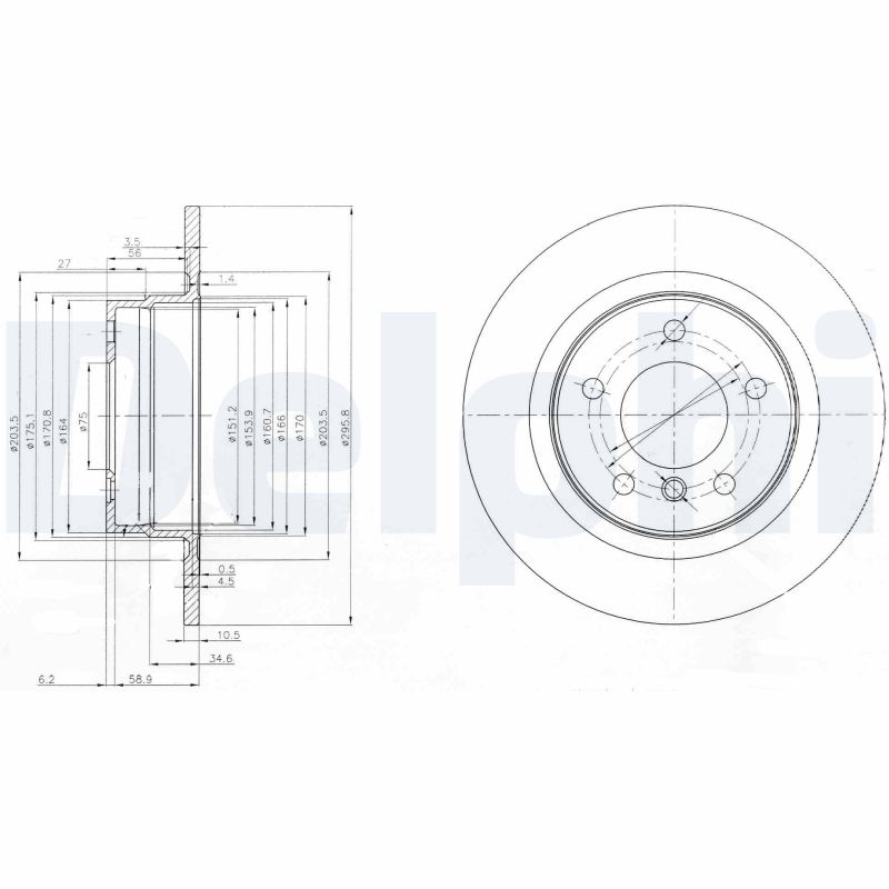 Disc frana DELPHI BG3960