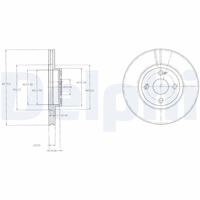 Disc frana DELPHI BG3966