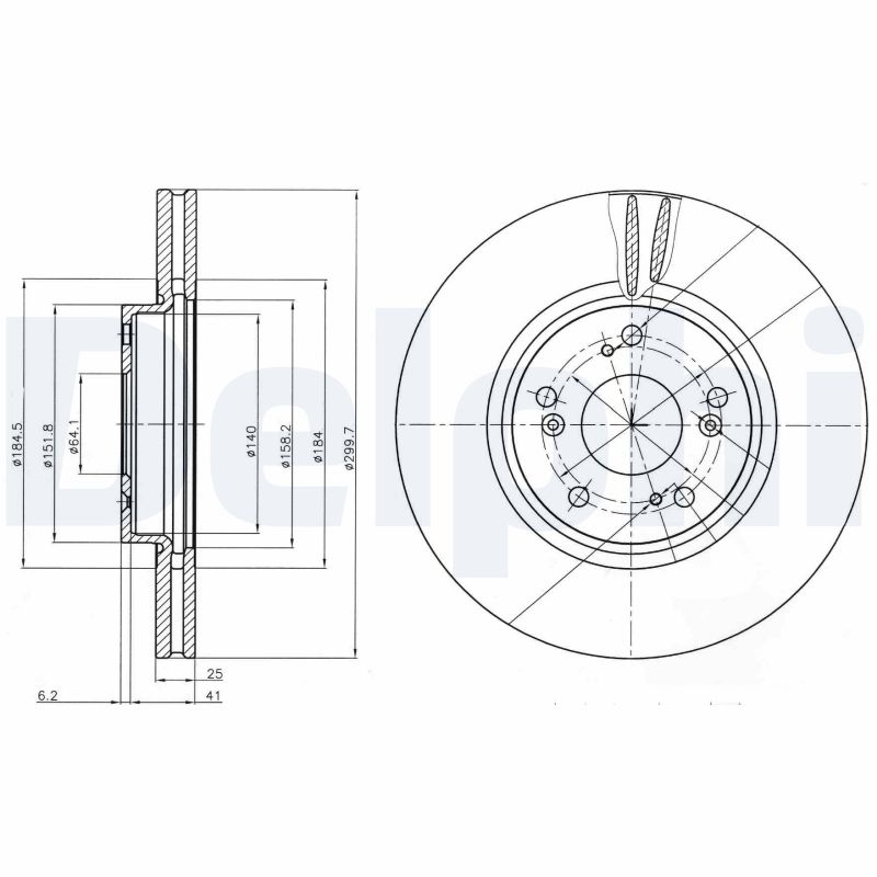 Disc frana DELPHI BG3978