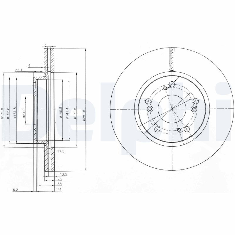 Disc frana DELPHI BG3980C
