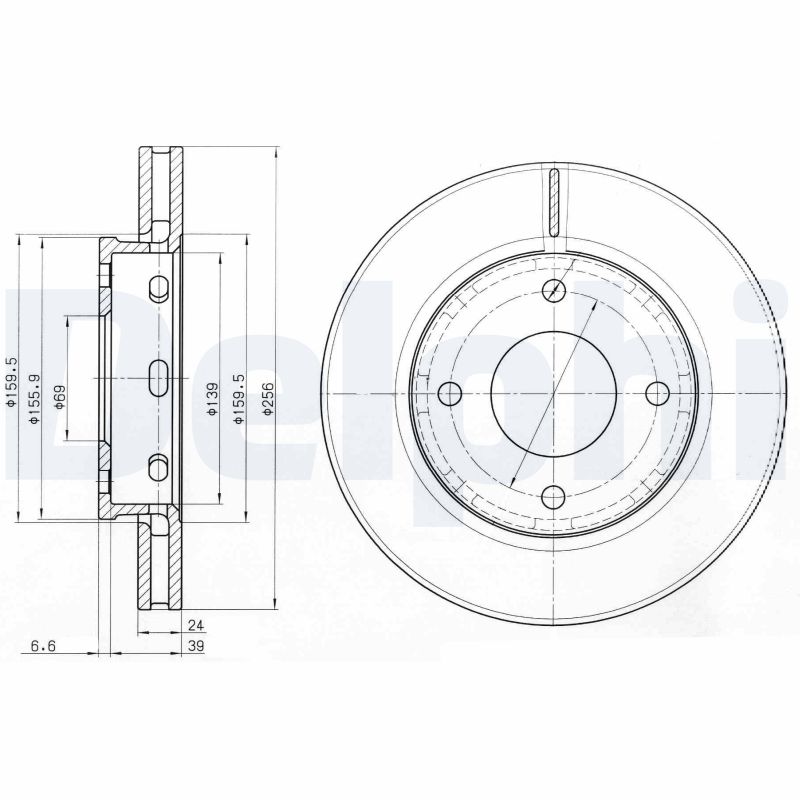 Disc frana DELPHI BG3987