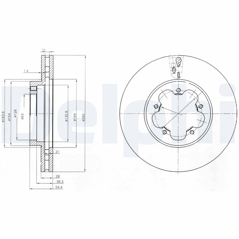 Disc frana DELPHI BG4007