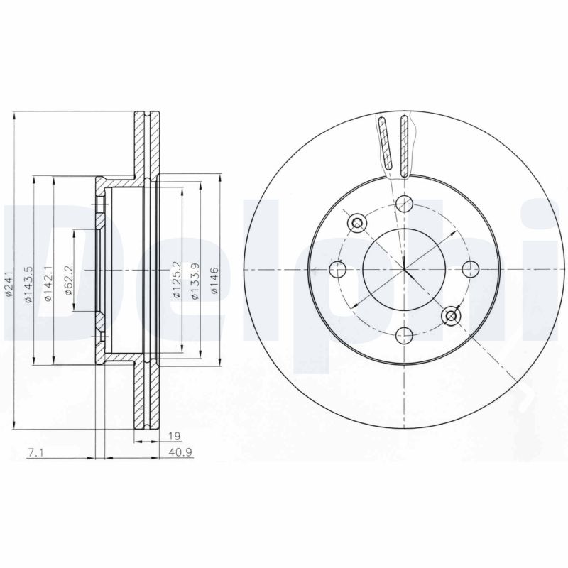 Disc frana DELPHI BG4009