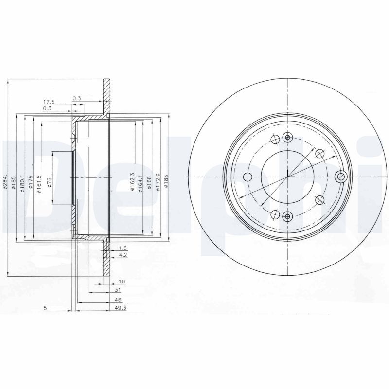 Disc frana DELPHI BG4012