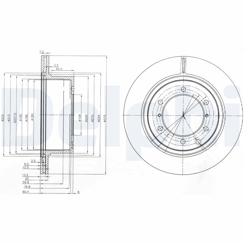 Disc frana DELPHI BG4014