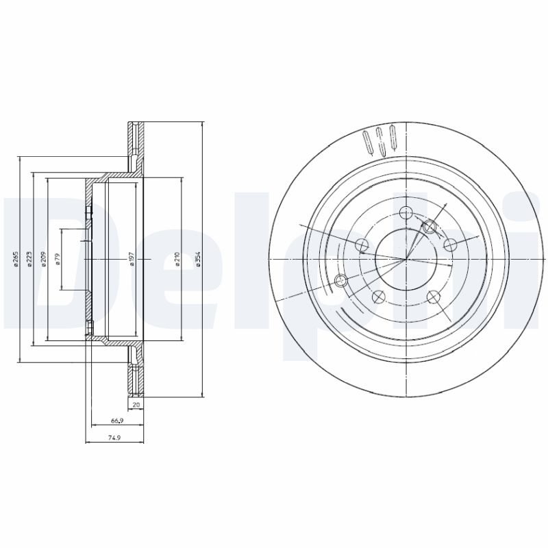 Disc frana DELPHI BG4021C