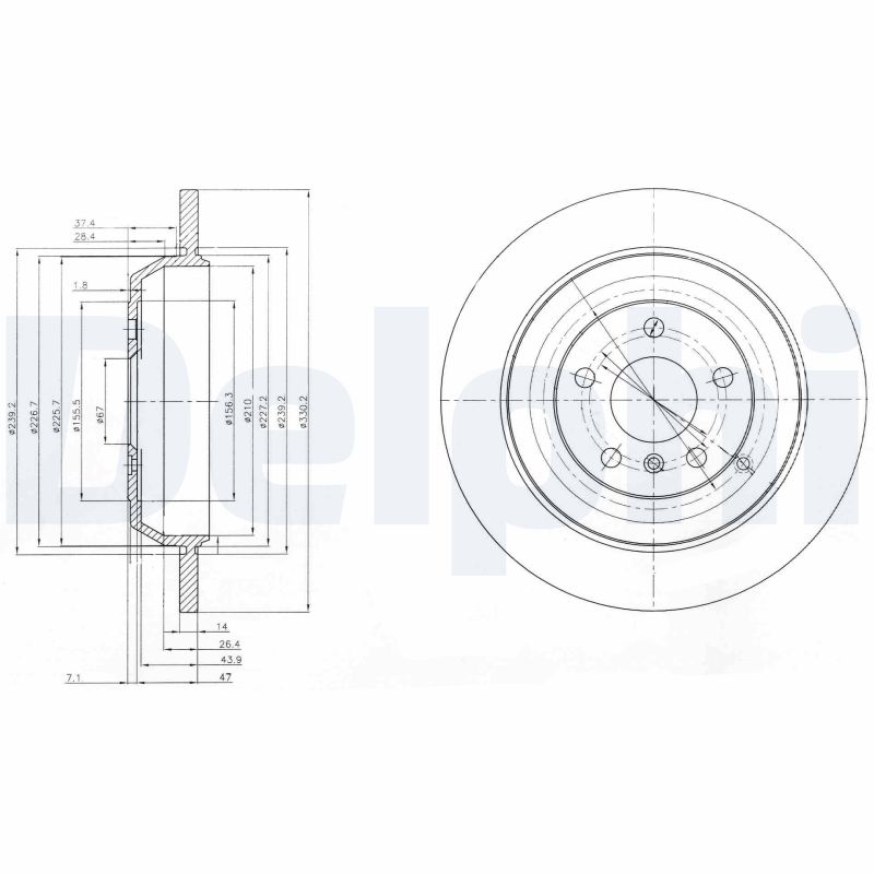 Disc frana DELPHI BG4031