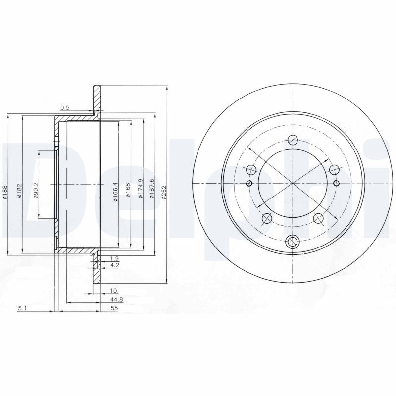 Disc frana DELPHI BG4037