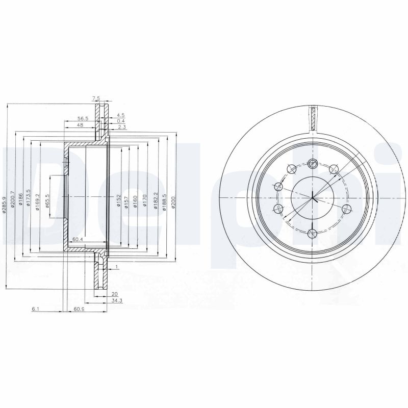 Disc frana DELPHI BG4043