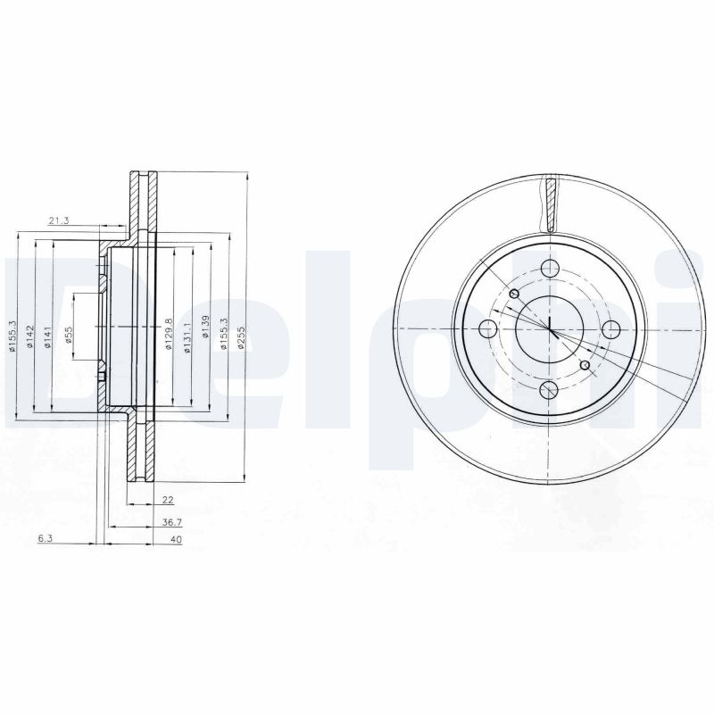 Disc frana DELPHI BG4053