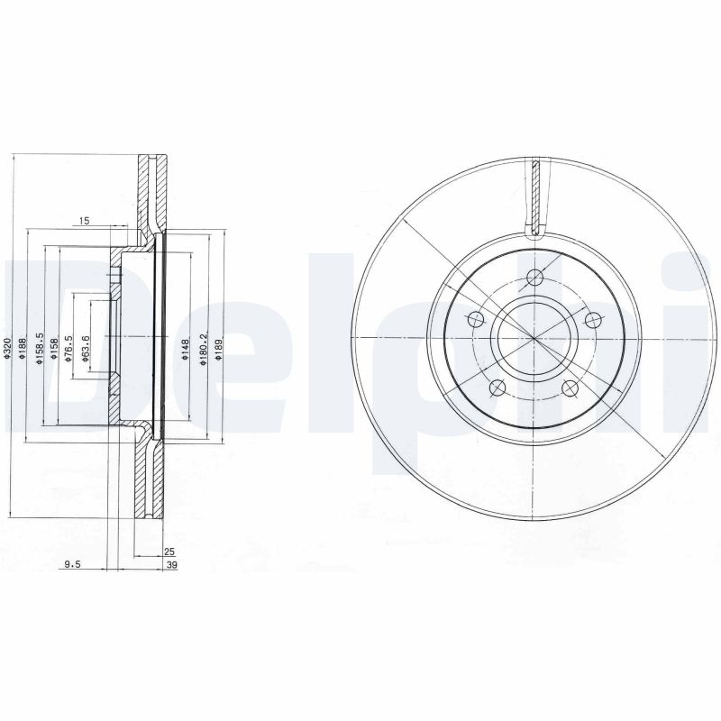 Disc frana DELPHI BG4056C