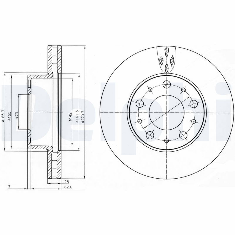 Disc frana DELPHI BG4059