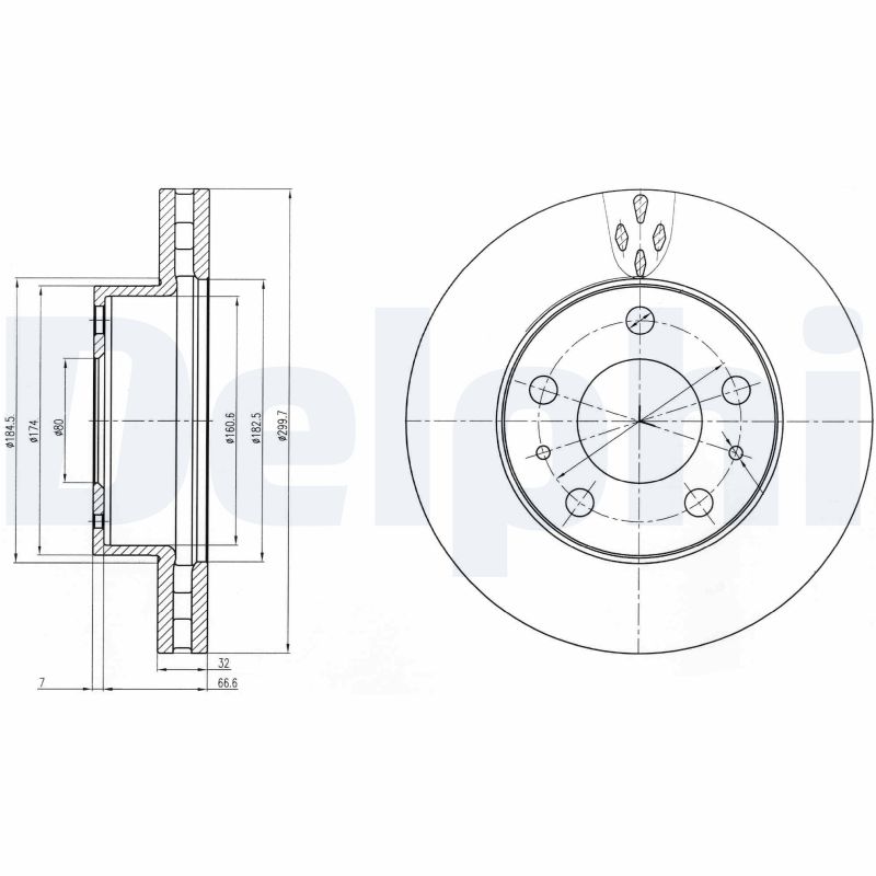 Disc frana DELPHI BG4060
