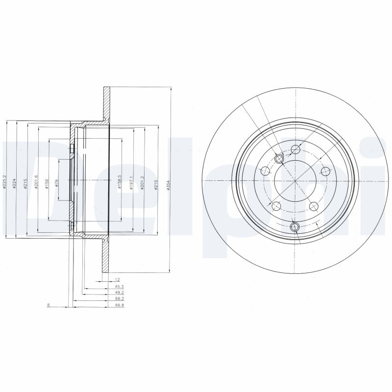 Disc frana DELPHI BG4066