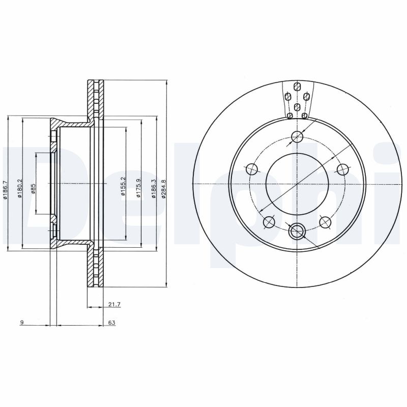 Disc frana DELPHI BG4067