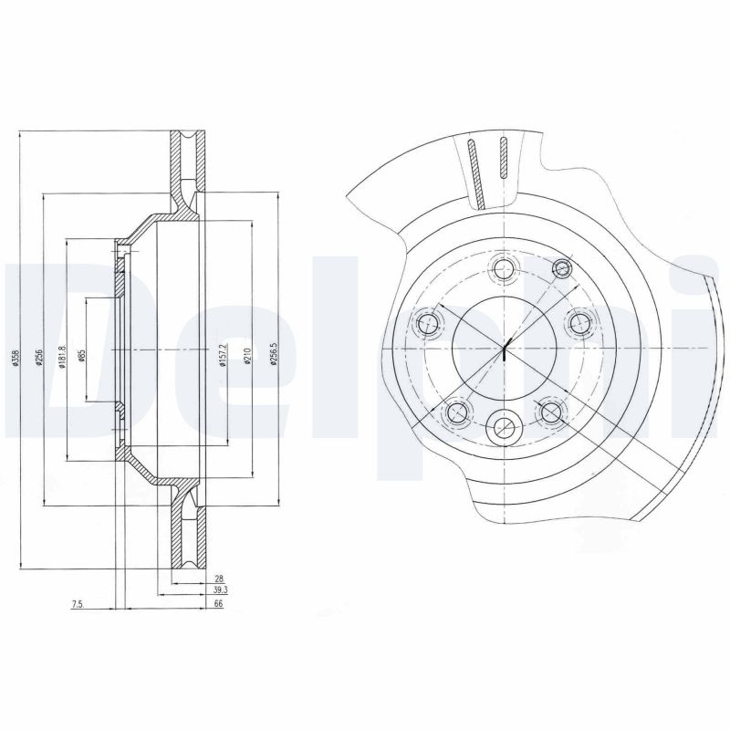 Disc frana DELPHI BG4070