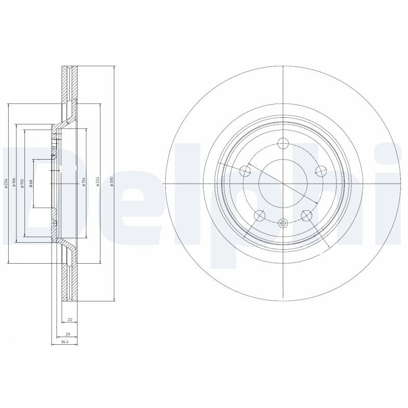 Disc frana DELPHI BG4078