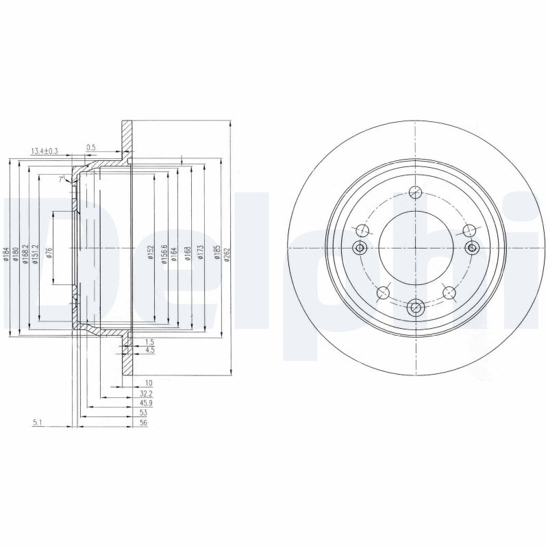 Disc frana DELPHI BG4082C