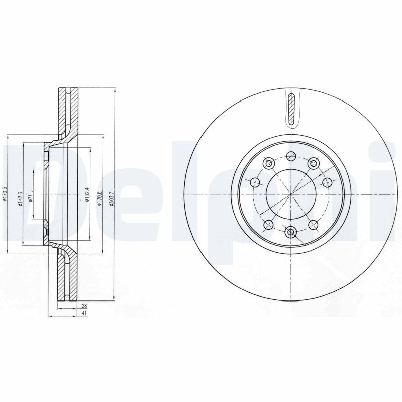 Disc frana DELPHI BG4083C