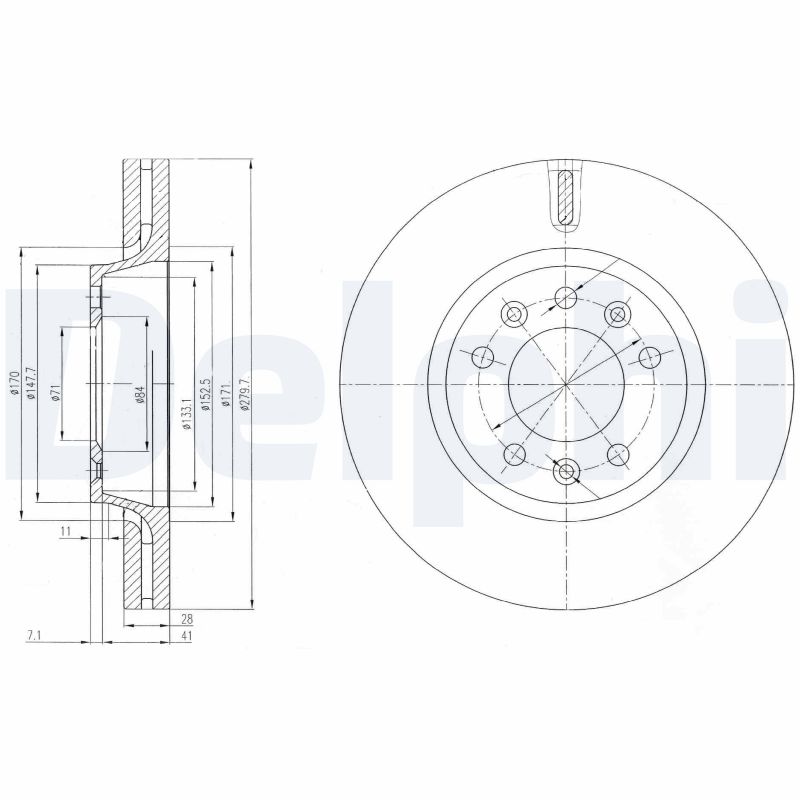 Disc frana DELPHI BG4084