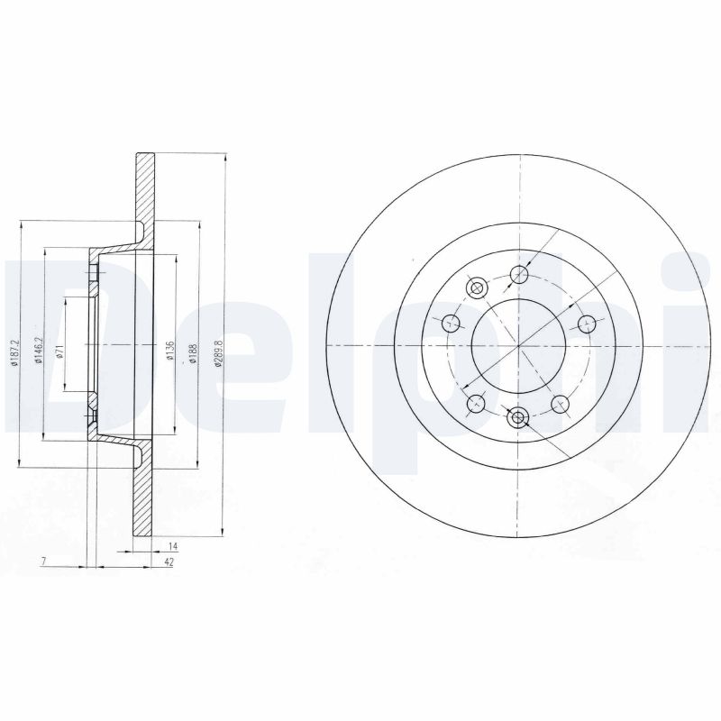 Disc frana DELPHI BG4085