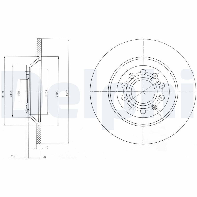 Disc frana DELPHI BG4088
