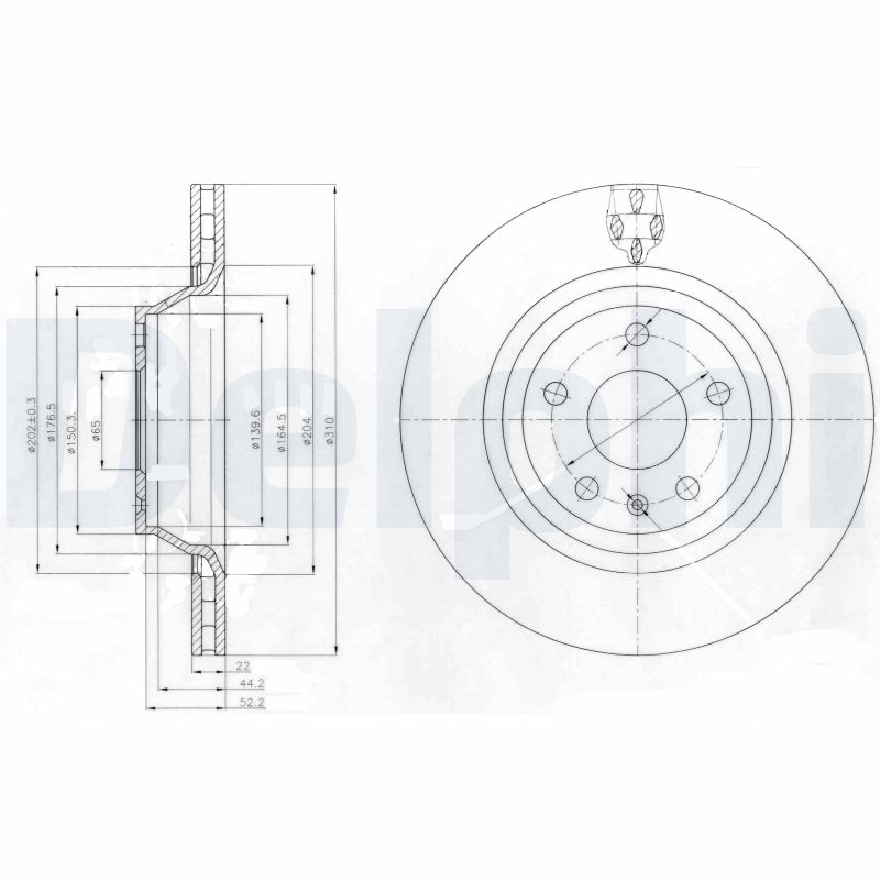 Disc frana DELPHI BG4090