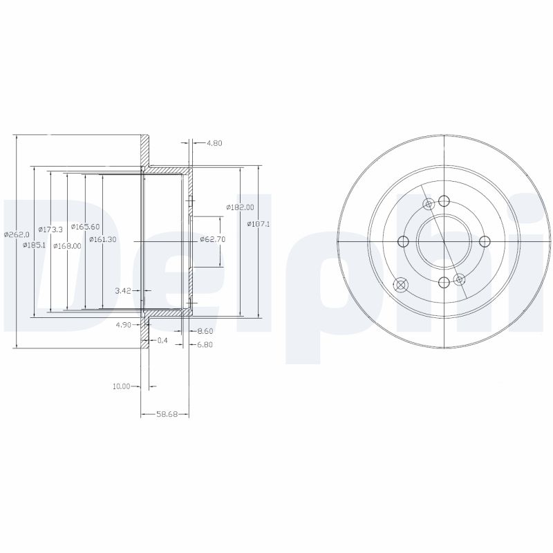 Disc frana DELPHI BG4097