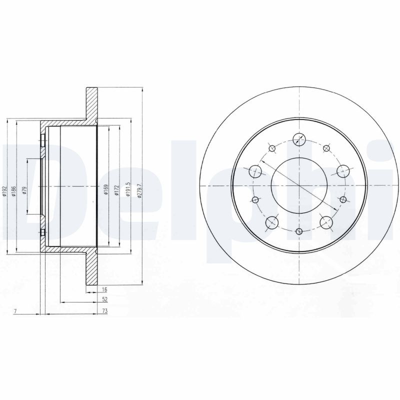 Disc frana DELPHI BG4099