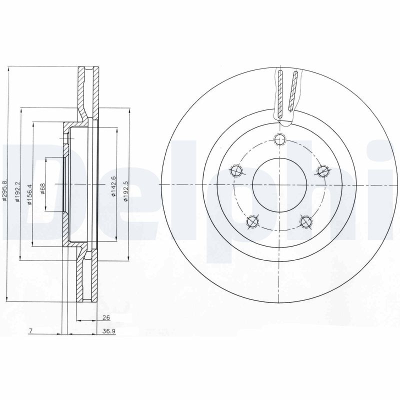 Disc frana DELPHI BG4109C