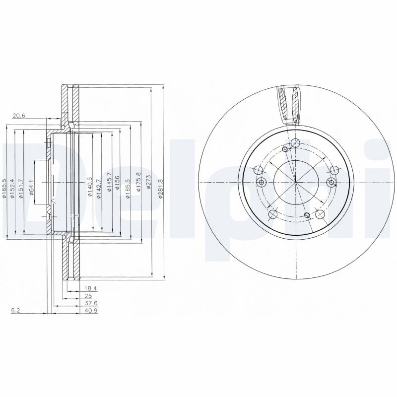 Disc frana DELPHI BG4119