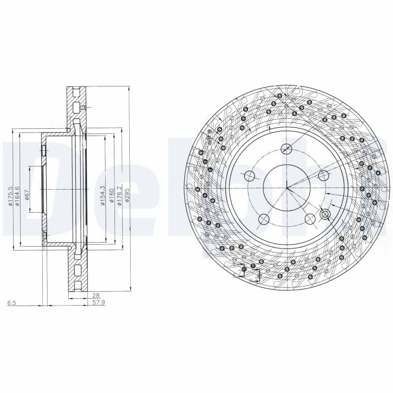 Disc frana DELPHI BG4142C