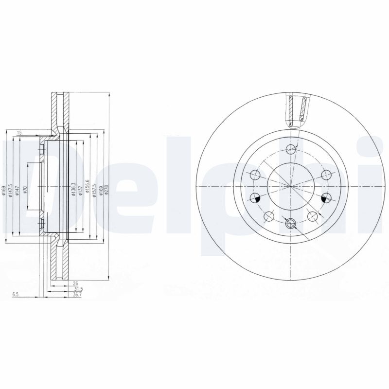Disc frana DELPHI BG4149