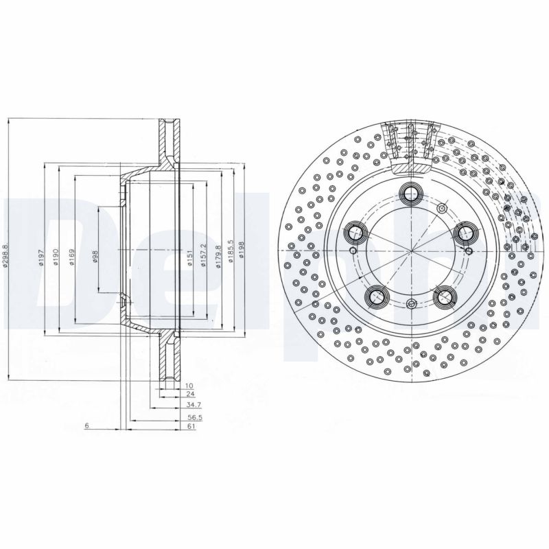 Disc frana DELPHI BG4151
