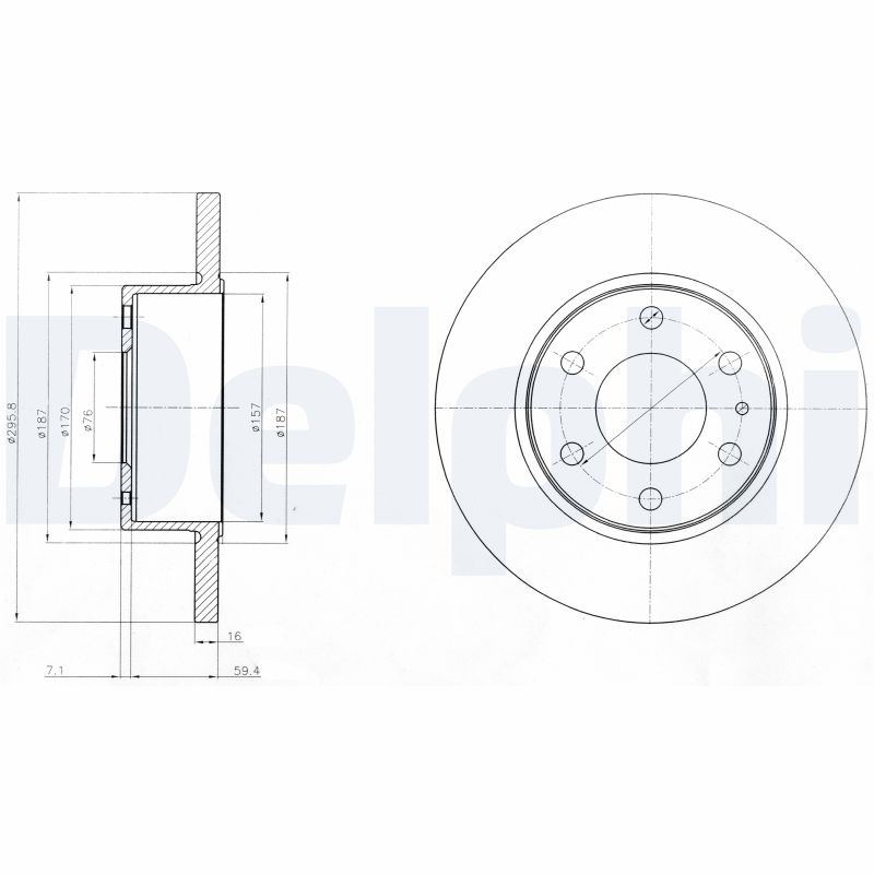 Disc frana DELPHI BG4165
