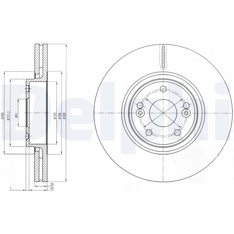 Disc frana DELPHI BG4167