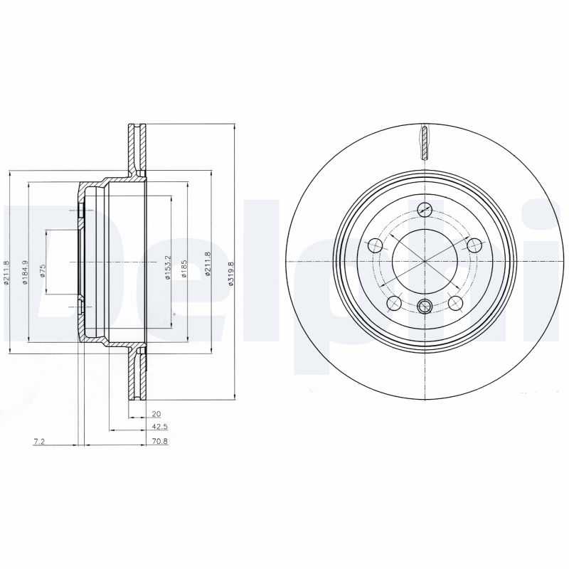 Disc frana DELPHI BG4168