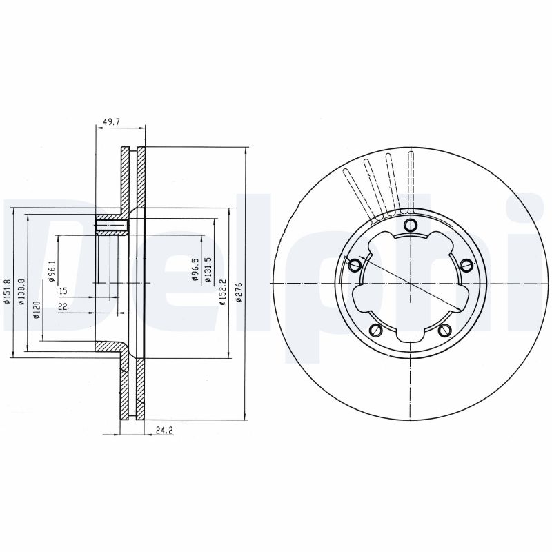 Disc frana DELPHI BG4173