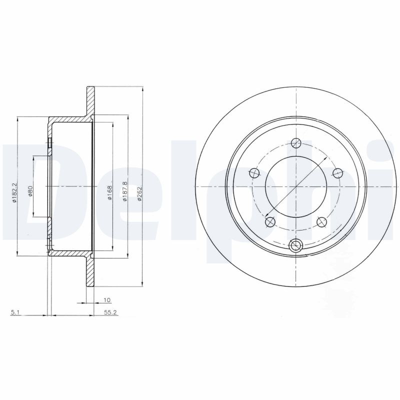 Disc frana DELPHI BG4179