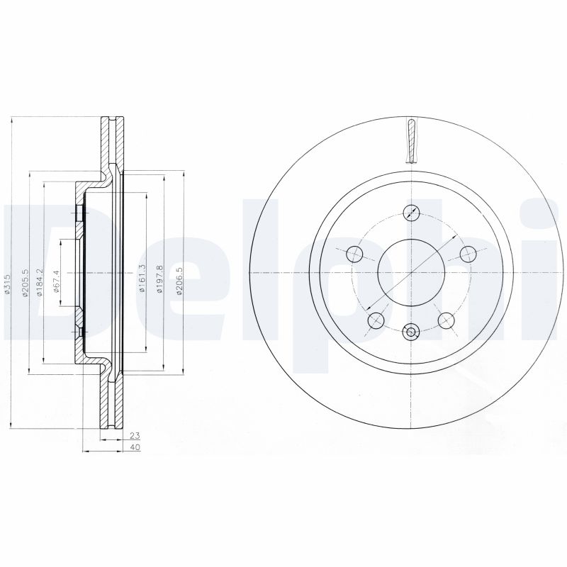 Disc frana DELPHI BG4190