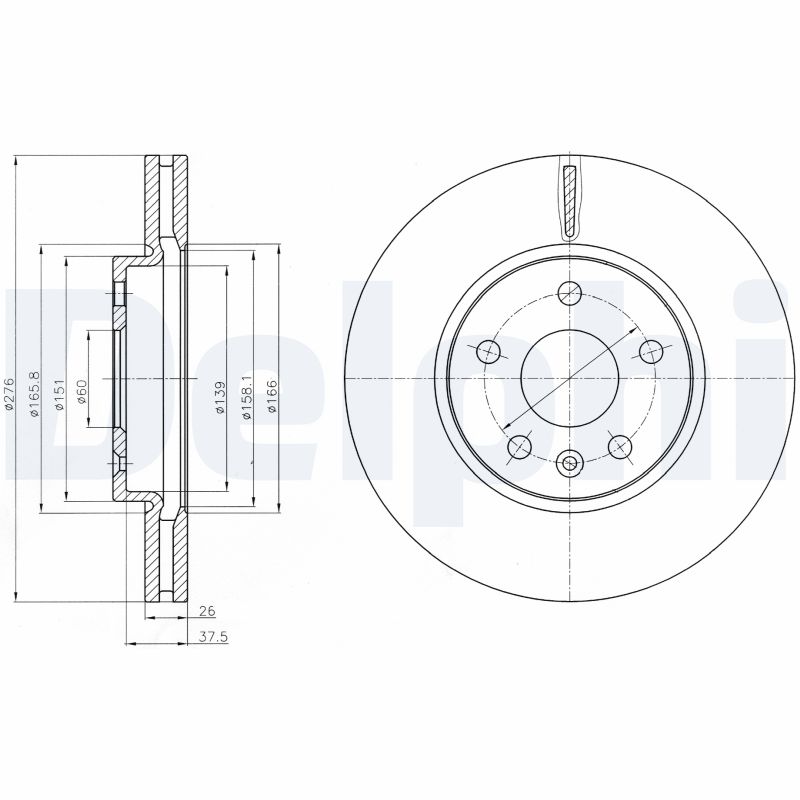 Disc frana DELPHI BG4191