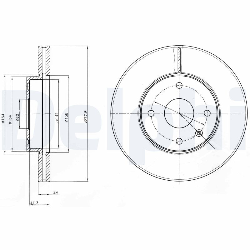 Disc frana DELPHI BG4193