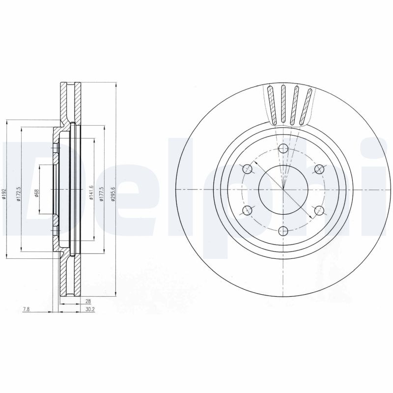Disc frana DELPHI BG4205