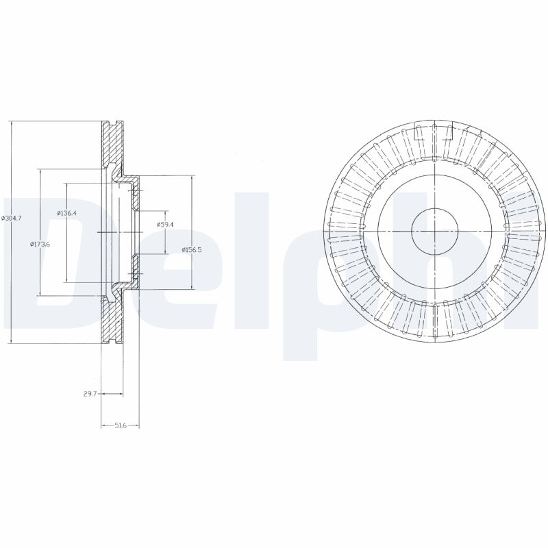 Disc frana DELPHI BG4214